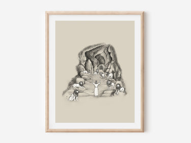 Daniel in the Lions' Den Digital download printable art